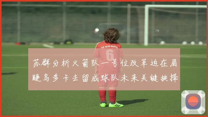 苏群分析火箭队一号位改革迫在眉睫乌多卡去留成球队未来关键抉择